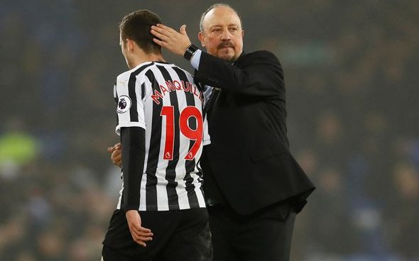 Image for Benitez’s words surely spell an end to Manquillo’s Magpies run