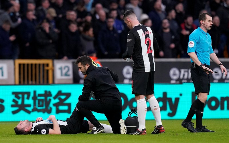 Image for Paul Dummett: Newcastle United fans react to message after horrific injury news