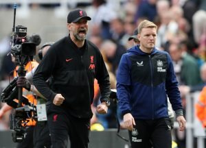 jurgen-klopp-and-eddie-howe-watch-on-after-liverpool-beat-newcastle-united-in-the-premier-league-2022