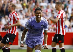 Raphinha-celebrates-scoring-for-leeds-united-against-brentford-in-the-premier-league-2022