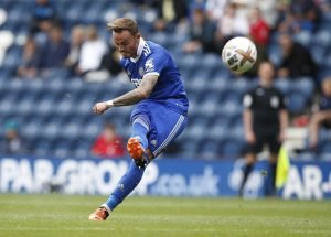 james-maddison-playing-for-leicester-against-preston-in-a-preseason-friendly-2022