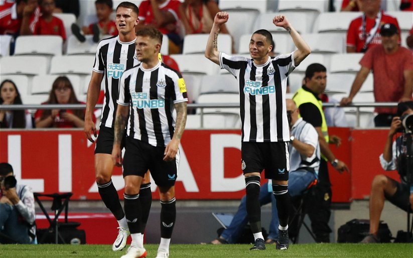 Image for Miguel Almiron: Eddie Howe praises Newcastle star after Benfica brace