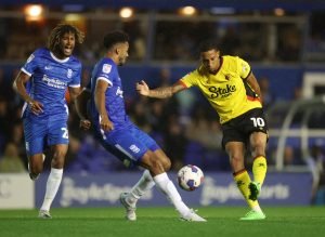 Joao-Pedro-playing-for-watford-against-birmingham-city-in-the-championship-2022