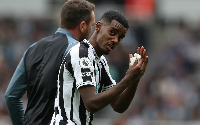 Image for Alexander Isak ‘doing very well’ as Newcastle star steps up injury return
