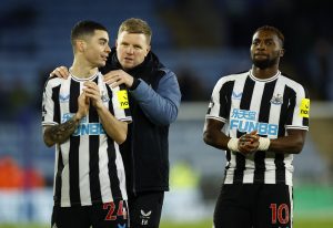 miguel almiron eddie howe leicester vs newcastle premier league 2022