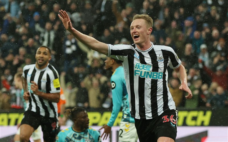 Image for Eddie Howe delighted for Sean Longstaff after Carabao Cup brace