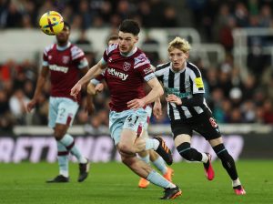 anthony gordon declan rice newcastle west ham premier league 2023