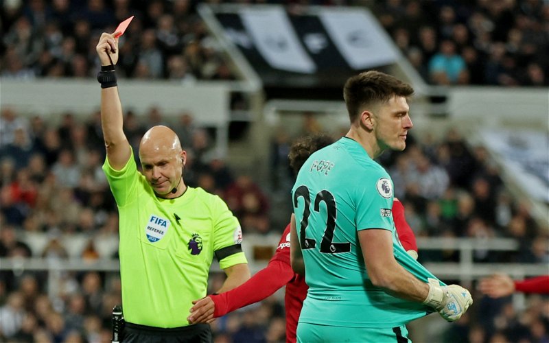 Image for Newcastle will NOT appeal Nick Pope’s red card ahead of Carabao Cup final