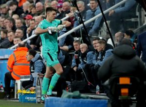 nick pope newcastle vs liverpool premier league 2023