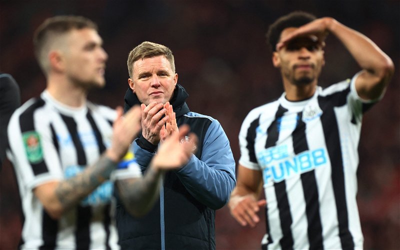Image for Eddie Howe sends bullish Newcastle transfer message after Carabao Cup final loss